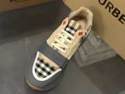 Uubags Burberry Checked Lace-Up Sneakers In Beige/Grey - 4