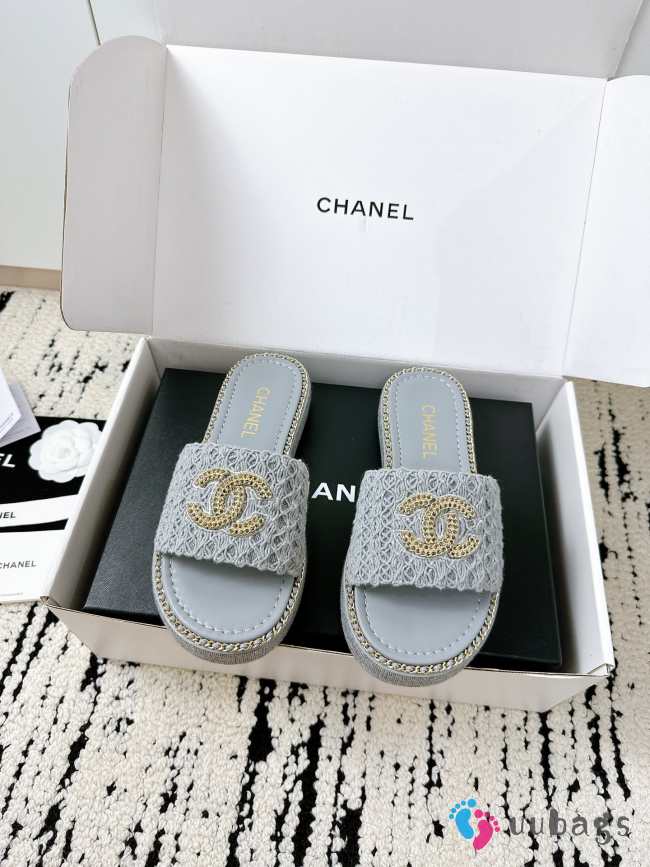 Uubags Chanel flat in blue - 1