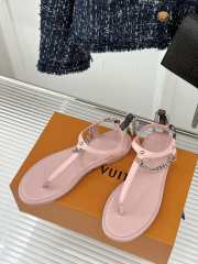 Uubags Louis Vuitton flip flop in pink - 2