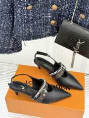 Uubags Louis Vuitton 1AHKZ7 Vibe Slingback Pump In Black 5.5cm - 3
