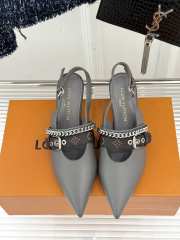 Uubags Louis Vuitton 1AHKZ7 Vibe Slingback Pump In Grey 5.5cm - 5