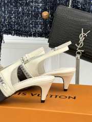 Uubags Louis Vuitton 1AHKZ7 Vibe Slingback Pump In White 5.5cm - 5