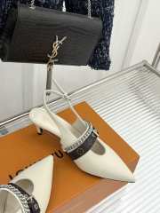 Uubags Louis Vuitton 1AHKZ7 Vibe Slingback Pump In White 5.5cm - 3