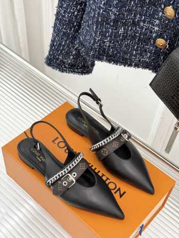 Uubags Louis Vuitton 1AHNA3 Vibe Slingback Flat Ballerina