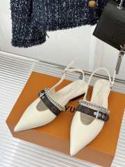 Uubags Louis Vuitton 1AHNAZ Vibe Slingback Flat Ballerina - 5