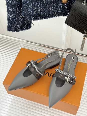 Uubags Louis Vuitton 1AHNBV Vibe Slingback Flat Ballerina