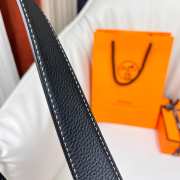Uubags Hermes Twist belt gold buckle & reversible leather strap in black 3.2cm - 3