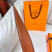 Uubags Hermes Twist belt gold buckle & reversible leather strap in tan 3.2cm - 4