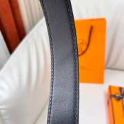 Uubags Hermes Twist belt gold buckle & reversible leather strap in grey 3.2cm - 3