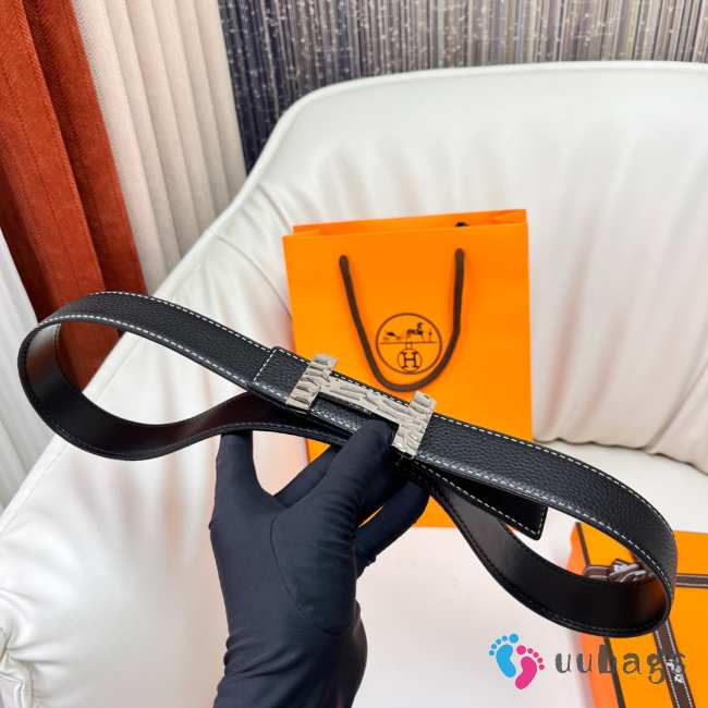 Uubags Hermes belt in black 3.2cm - 1