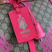 Uubags Gucci medium duffle bag in bright pink leather trim 44x29x23cm - 5