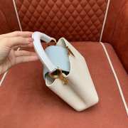 Uubags Louis Vuitton M25339 Capucines mini bag quartz white/bleached blue/snow white 21x14x8cm - 5