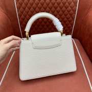Uubags Louis Vuitton M12936 Capucines BB bag quartz white/bleached blue/snow white - 3
