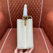 Uubags Louis Vuitton M12936 Capucines MM bag quartz white/bleached blue/snow white 31.5x20x11cm - 4