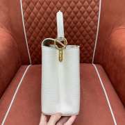 Uubags Louis Vuitton M12936 Capucines MM bag quartz white/bleached blue/snow white 31.5x20x11cm - 2