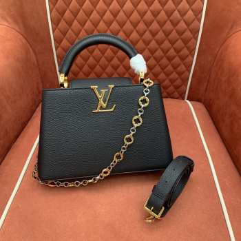 Uubags Louis Vuitton M12936 Capucines BB bag in black 27x17x9cm