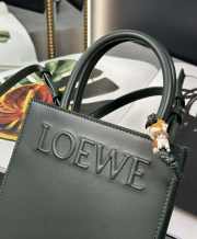 Uubags Loewe A5 2Way Bag Shoulder Bag Leather Khaki 21x17x6cm - 2