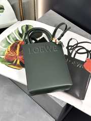 Uubags Loewe A5 2Way Bag Shoulder Bag Leather Khaki 21x17x6cm - 3