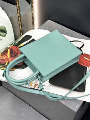 Uubags Loewe A5 2Way Bag Shoulder Bag Leather Light Blue 21x17x6cm - 4