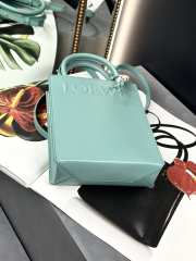 Uubags Loewe A5 2Way Bag Shoulder Bag Leather Light Blue 21x17x6cm - 2