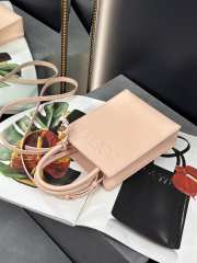 Uubags Loewe A5 2Way Bag Shoulder Bag Leather Light Orange 21x17x6cm - 2