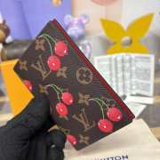 Uubags Louis Vuitton M13424 LV x TM passport cover monogram cherry coated canvas 10x14x2.5cm - 5