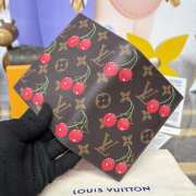 Uubags Louis Vuitton M13424 LV x TM passport cover monogram cherry coated canvas 10x14x2.5cm - 2