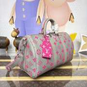 Uubags Louis Vuitton M15023 Keepall Bandoulière 35 Bag Gray/Pink 34x21x16cm - 2