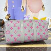Uubags Louis Vuitton M15023 Keepall Bandoulière 35 Bag Gray/Pink 34x21x16cm - 4