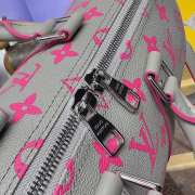 Uubags Louis Vuitton M15023 Keepall Bandoulière 35 Bag Gray/Pink 34x21x16cm - 6