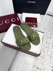 Uubags Gucci slide sandal crafted in GG canvas green - 6