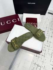 Uubags Gucci slide sandal crafted in GG canvas green - 3