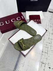 Uubags Gucci slide sandal crafted in GG canvas green - 4
