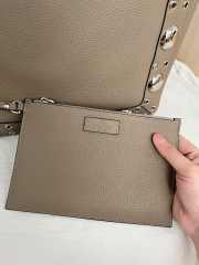 Uubags Valentino Garavani Nellcôte shopping bag in grey 40x30x13cm - 3