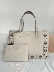 Uubags Valentino Garavani Nellcôte shopping bag in white 40x30x13cm - 1