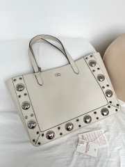 Uubags Valentino Garavani Nellcôte shopping bag in white 40x30x13cm - 5