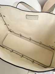 Uubags Valentino Garavani Nellcôte shopping bag in white 40x30x13cm - 4