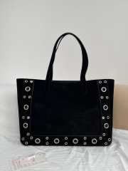 Uubags Valentino Garavani Nellcôte Small embellished suede shopping bag in black 40x30x13cm - 5