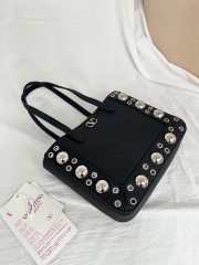 Uubags Valentino Small Garavani Nellcôte shopping bag black 21x16x5cm - 2