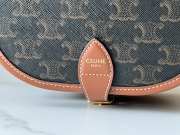 Uubags Celine medium Folco bag in Triomphe canvas and calfskin 18.5x17x7cm - 2