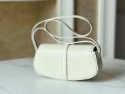Uubags Celine Clutch On Strap Tabou In Triomphe Canvas And Calfskin White 18x8x5cm - 3