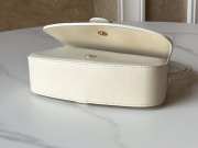 Uubags Celine Clutch On Strap Tabou In Triomphe Canvas And Calfskin White 18x8x5cm - 4