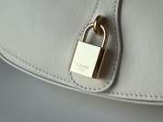 Uubags Celine Clutch On Strap Tabou In Triomphe Canvas And Calfskin White 18x8x5cm - 5