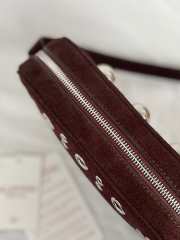 Uubags Valentino Garavani Nellcôte Shoulder Bag In Dark Chocolate Suede 23x16x6cm - 4