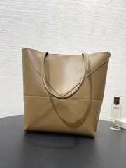 Uubags Loewe Suna Fujita x Loewe Squid Mini Puzzle Fold Leather Tote Bag In Brown 20x16.5x9.5cm - 5