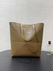 Uubags Loewe Suna Fujita x Loewe Squid Mini Puzzle Fold Leather Tote Bag In Brown 20x16.5x9.5cm - 4