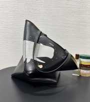 Uubags Loewe Suna Fujita x Loewe Squid Mini Puzzle Fold Leather Tote Bag In Black 20x16.5x9.5cm - 3