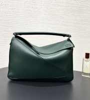 Uubags Loewe large Puzzle Edge bag in evergreen classic calfskin 32.5x14.5x23.5cm - 6