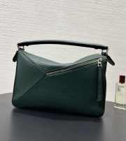 Uubags Loewe large Puzzle Edge bag in evergreen classic calfskin 32.5x14.5x23.5cm - 4