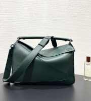 Uubags Loewe large Puzzle Edge bag in evergreen classic calfskin 32.5x14.5x23.5cm - 3